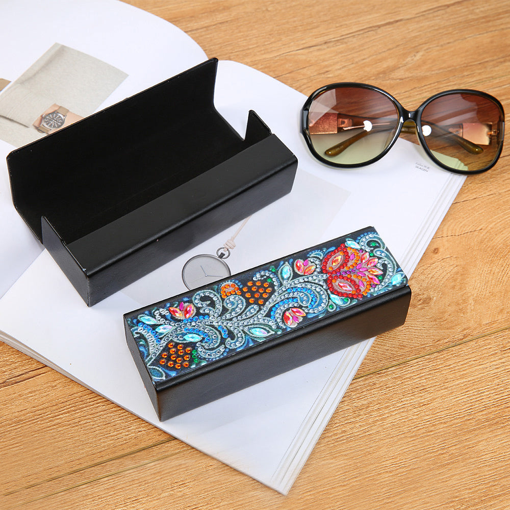 5D Diamond Painting Glasses Box DIY Embroidery Kit 16 5 3 1pc
