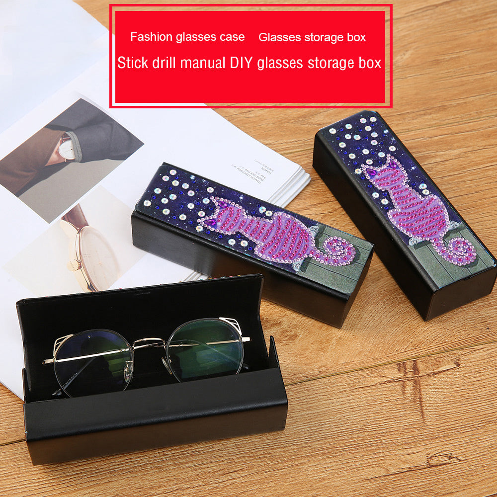 5D Diamond Painting Glasses Box DIY Embroidery Kit 16 5 3 1pc