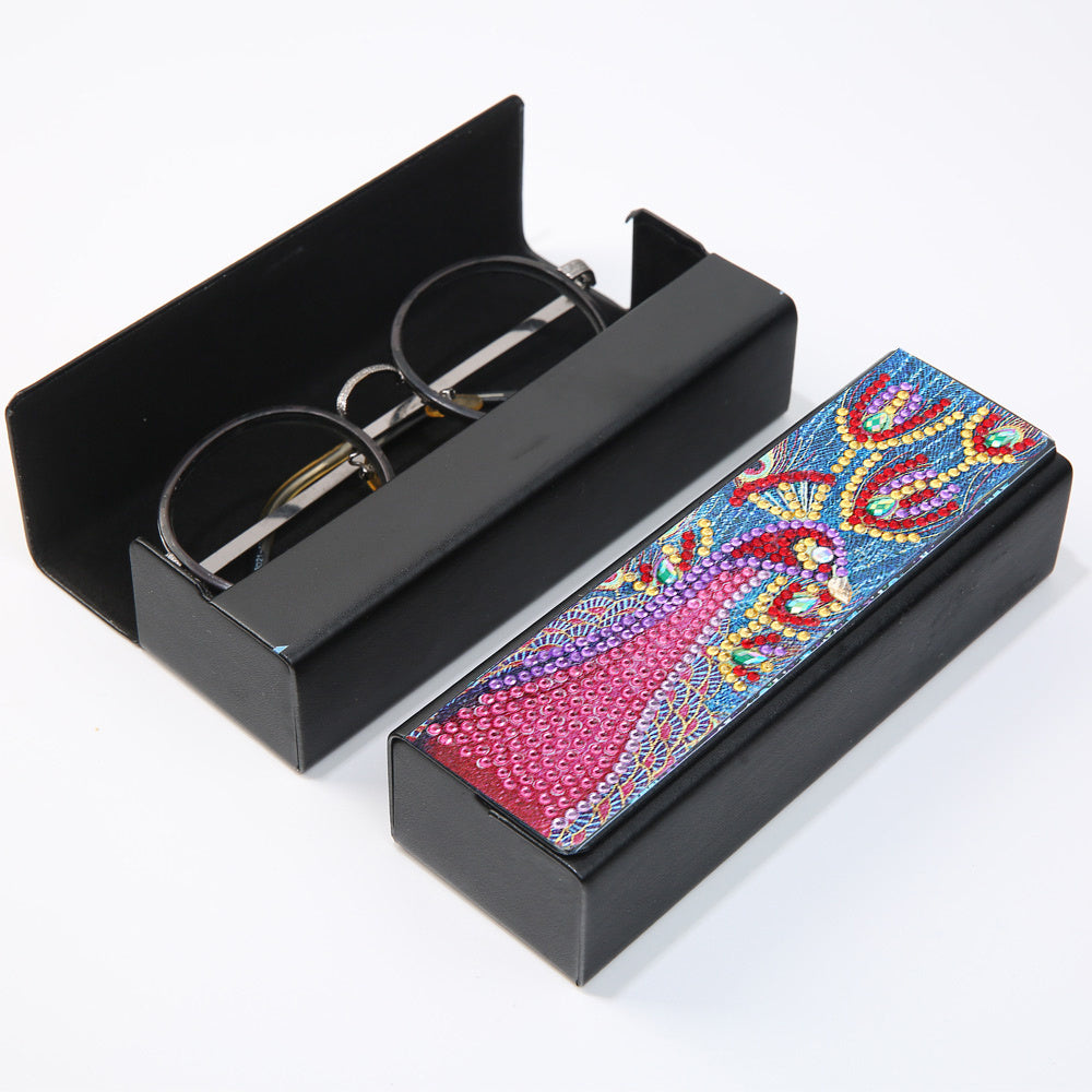 5D Diamond Painting Glasses Box DIY Embroidery Kit 16 5 3 1pc