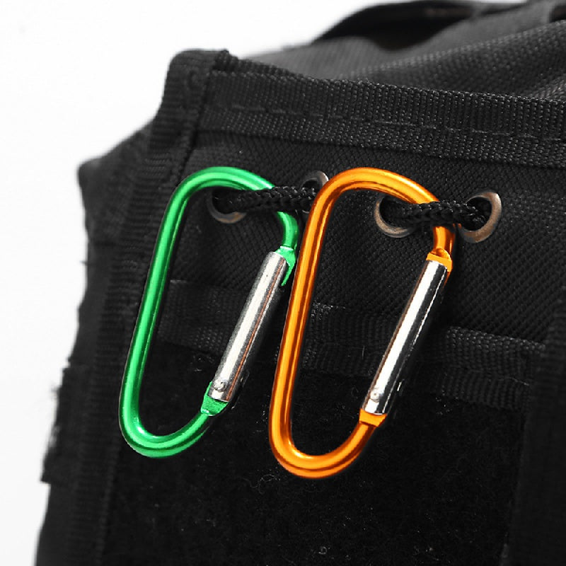 10pcs Heavy Duty Carabiner Keychains Metal Buckle Outdoor Camping