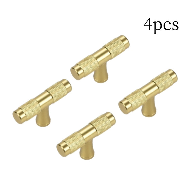 4pcs T Knob Round Bar Handles Aluminum Alloy Small Handle