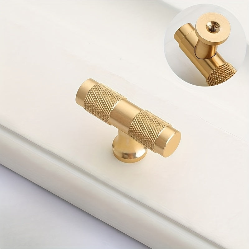 4pcs T Knob Round Bar Handles Aluminum Alloy Small Handle