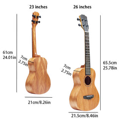 23 Inch Ukulele Full Matte Performance Small Guitar Instrument