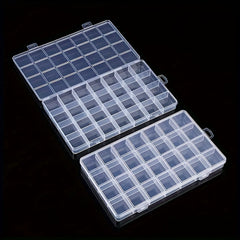 28 Grid Transparent Jewelry Storage Box for Hair Rings Beads Screws