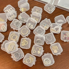 Waterproof Transparent Storage Box 10-40pcs with Lid Jewelry Organizer