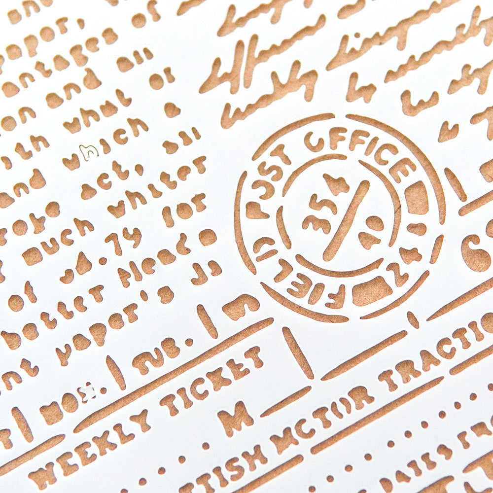 1pc Stamp Text Background Plastic Stencil DIY Scrapbooking Embossing Stencils