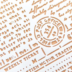 1pc Stamp Text Background Plastic Stencil DIY Scrapbooking Embossing Stencils
