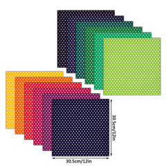 12pcs Colorful Wave Dot Marble Pattern Scrapbook Background Paper Non-Adhesive