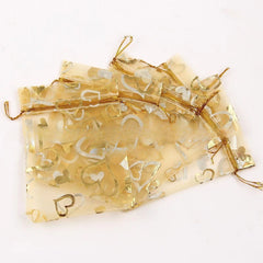 100pcs Colorful Drawstring Organza Bags 7x9cm Jewelry Packaging Party Pouches