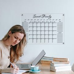 3D Weekly Plan Notepad With 1 Pen Acrylic Message Board
