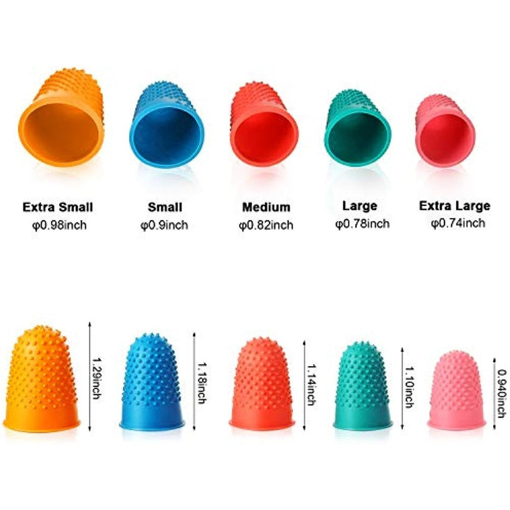 Rubber Finger Tips Office Thimbles Silicone Reusable Finger Protector
