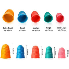 Rubber Finger Tips Office Thimbles Silicone Reusable Finger Protector