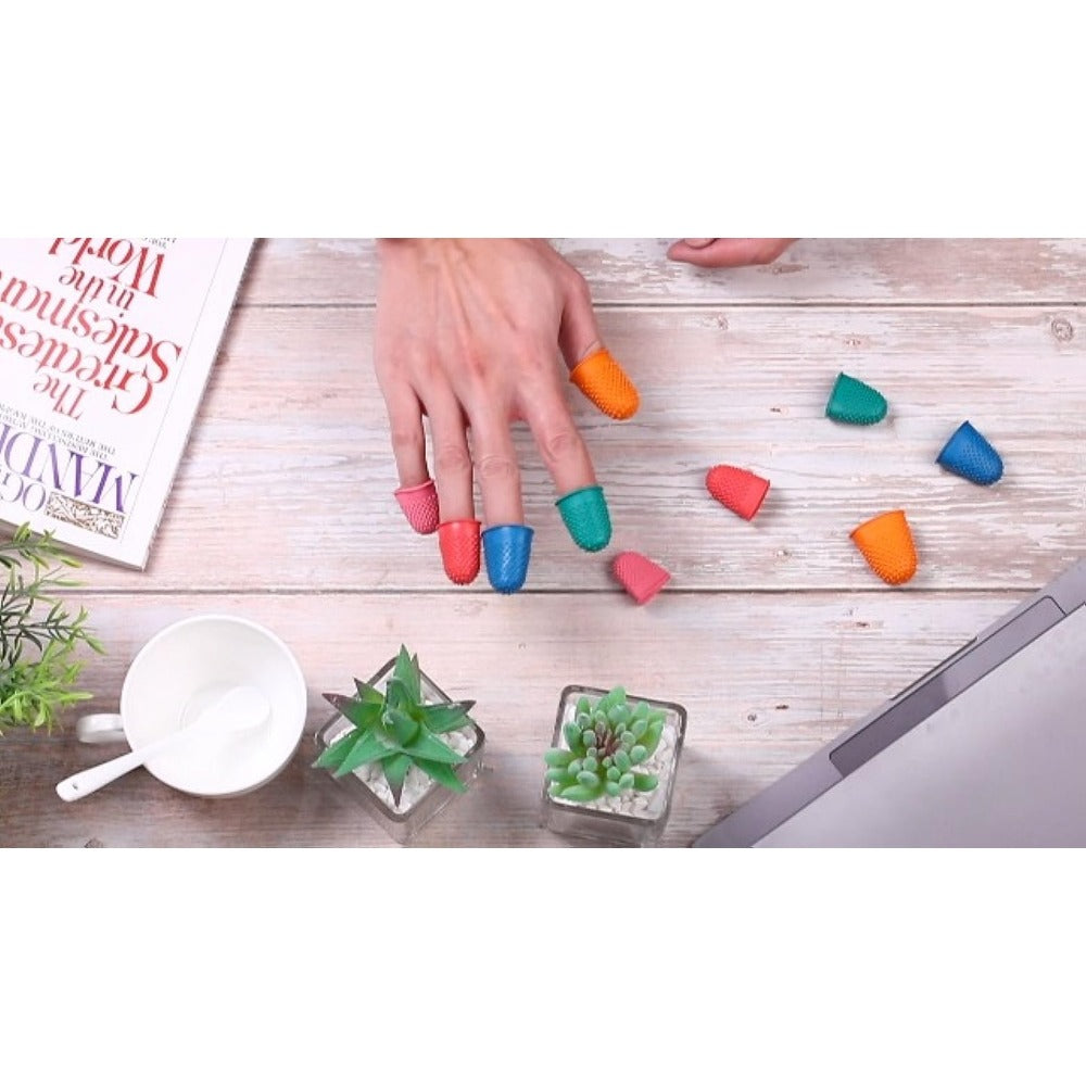 Rubber Finger Tips Office Thimbles Silicone Reusable Finger Protector
