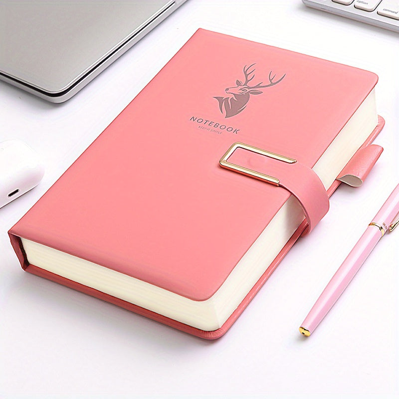 360 Page Faux Leather A5 Notebook for Home Office Study