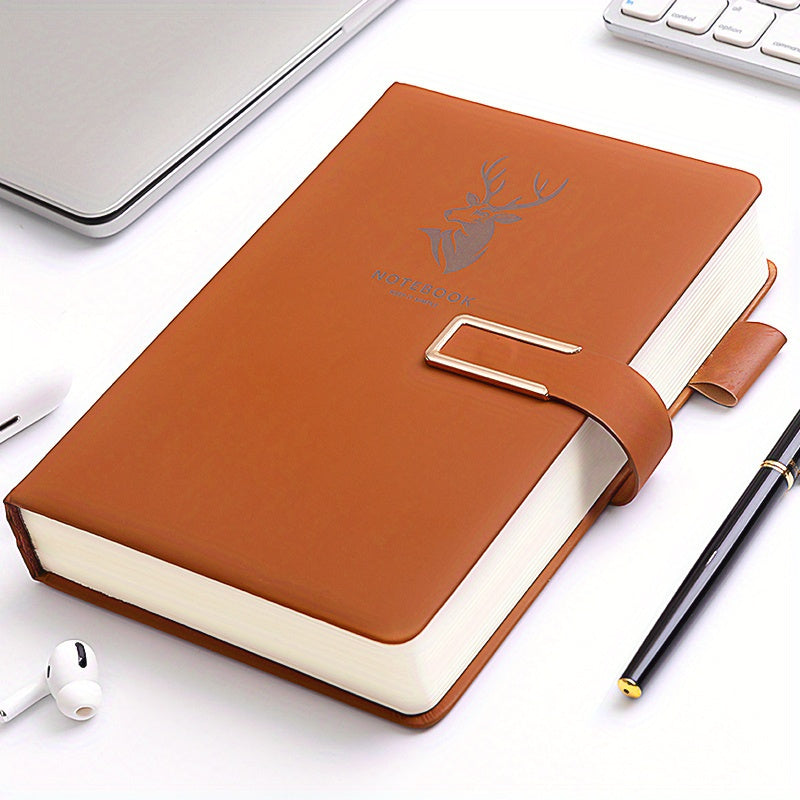 360 Page Faux Leather A5 Notebook for Home Office Study