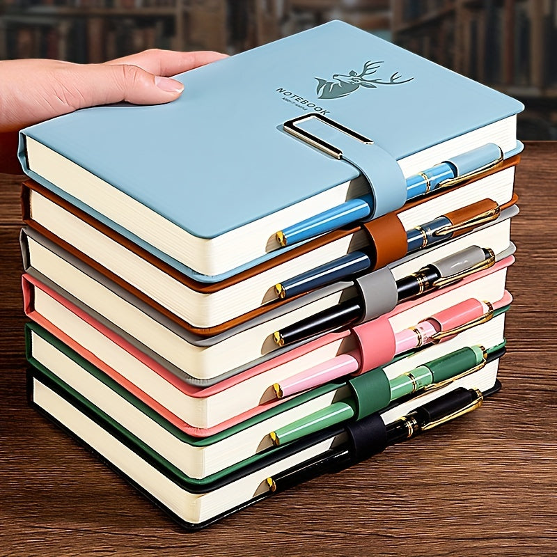 360 Page Faux Leather A5 Notebook for Home Office Study