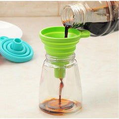 3pcs Flexible Silicone Funnel Liquid Jam Beans Car Burner Funnel