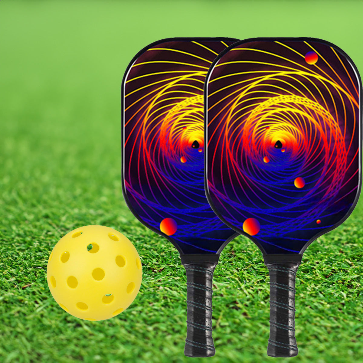 Outdoor Pickleball Paddles Set with Ball