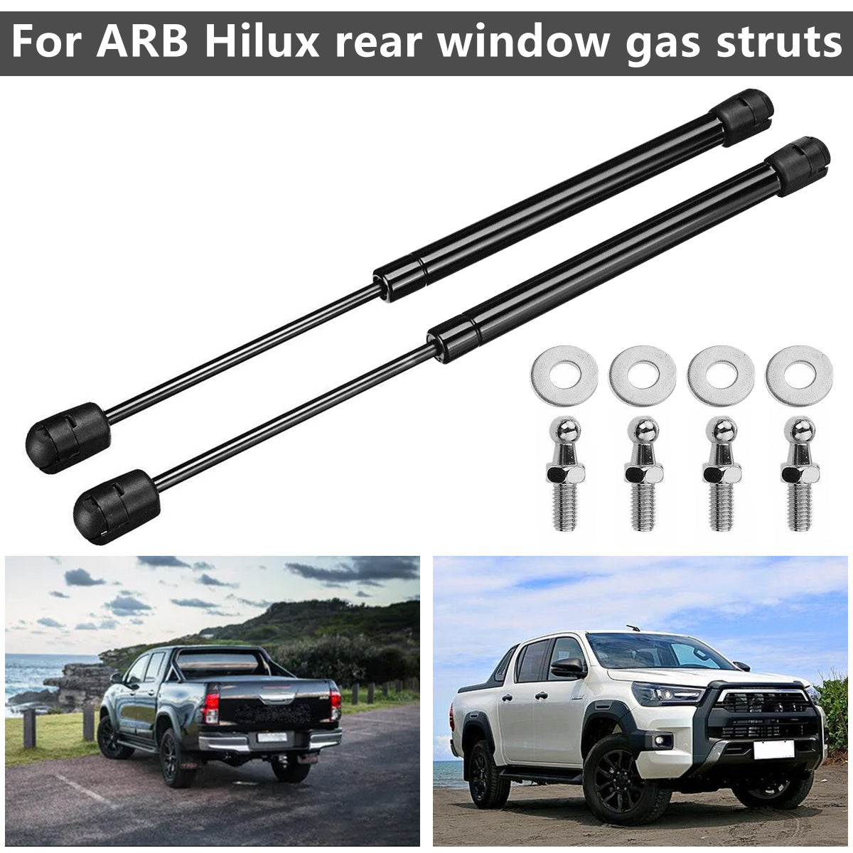 2packs 160N Gas Struts Stainless Steel Lift Support 12.8inch Gas Prop Spring