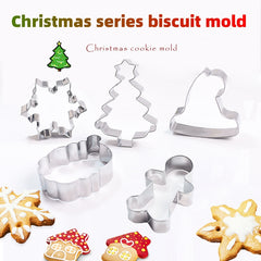 15pcs Christmas Cookie Cutters Stainless Steel Pastry Cutters Biscuit Molds