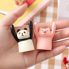 Japanese Cartoon Card Lifting Animal Sticky Note Clip