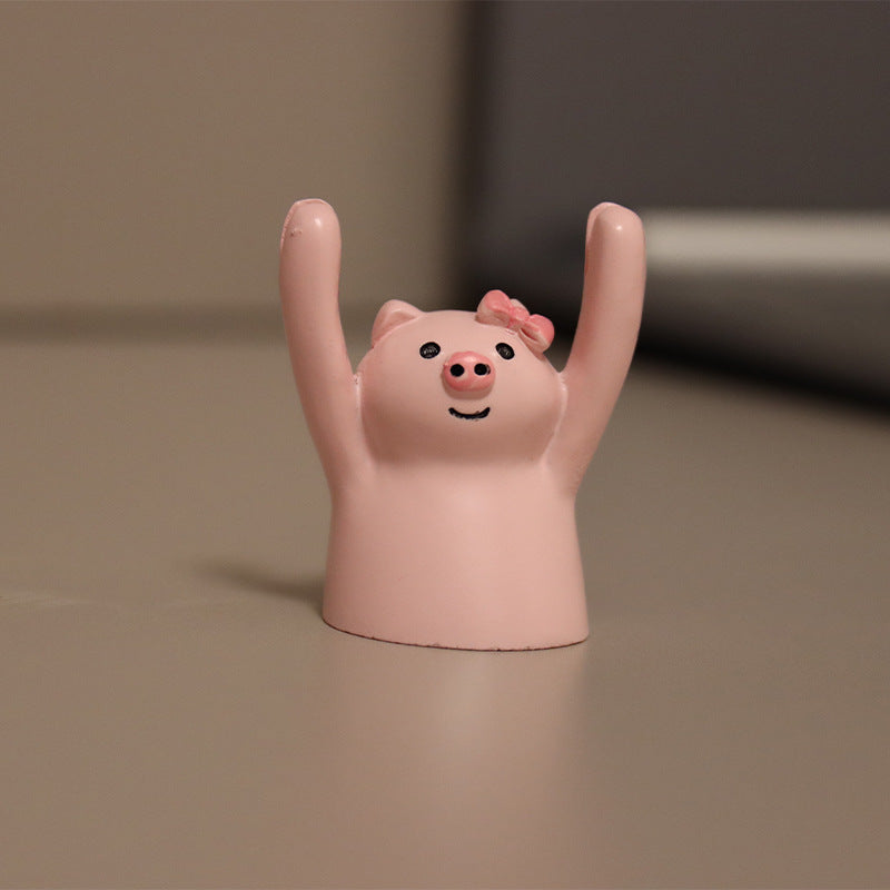 Japanese Cartoon Card Lifting Animal Sticky Note Clip