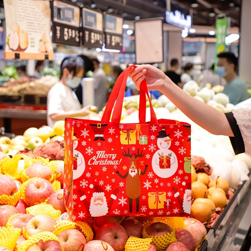 4pcs Large Christmas Tote Gift Bags 32 x 24 x 17cm With Handles