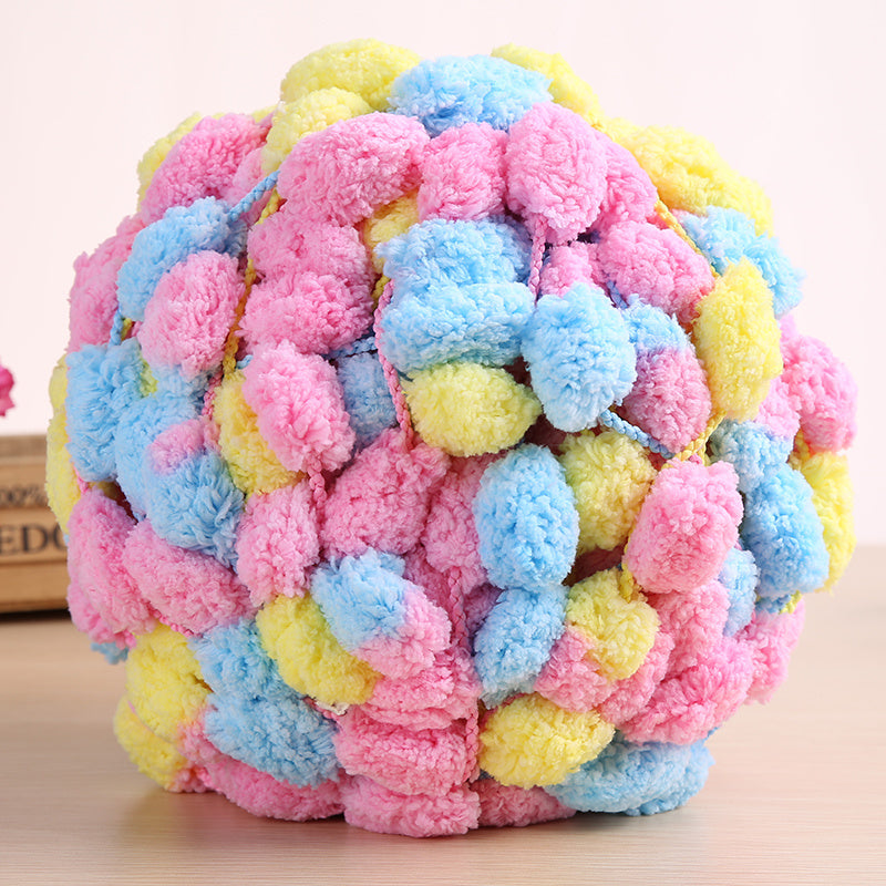 Large Ball Thread Cushion Blanket Woven Diy Material Fur Ball Thick Wool Thread