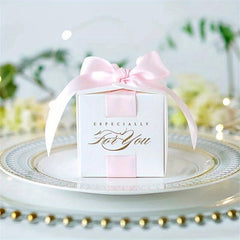 10pcs Wedding Favors Gift Boxes Souvenirs With Ribbons Baby Shower Birthday Part