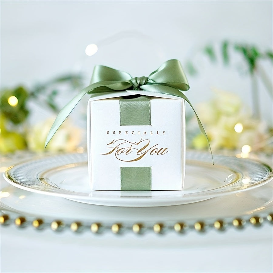10pcs Wedding Favors Gift Boxes Souvenirs With Ribbons Baby Shower Birthday Part