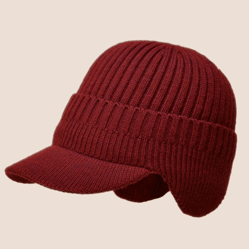 Winter Thickened Ear Protection Warm Hat Men's Knit Hat With Earflap