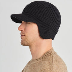 Winter Thickened Ear Protection Warm Hat Men's Knit Hat With Earflap
