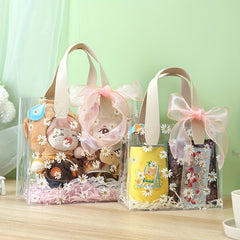 Daisy Transparent Tote Bag Plastic Jelly Bag Hand Gift PVC Toiletry Bag