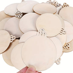 10pcs 20pcs 8 0cm Unfinished Wooden Slices for DIY Crafts