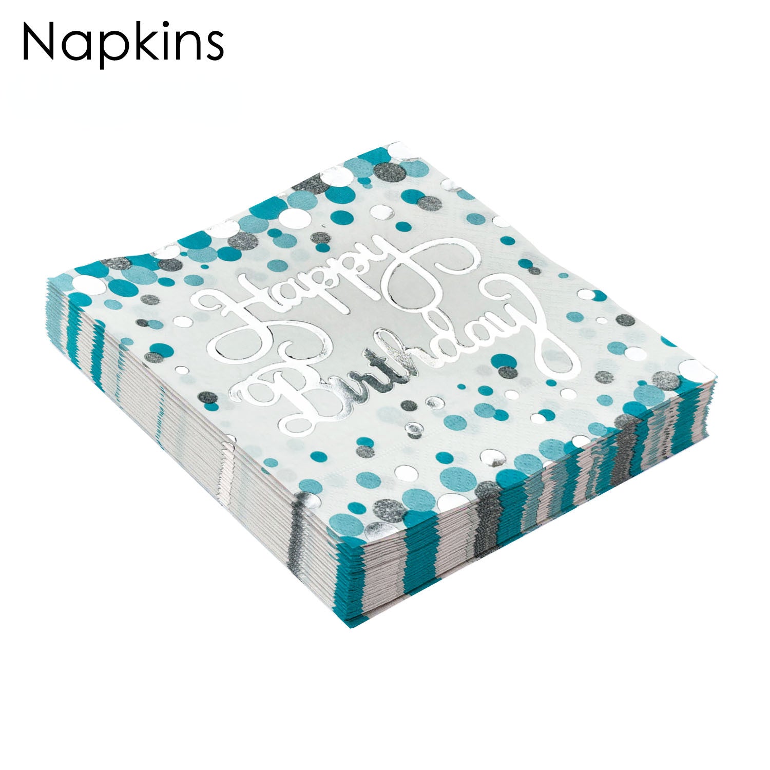 20pcs Polka Dot Birthday Napkins Holiday Party Supplies