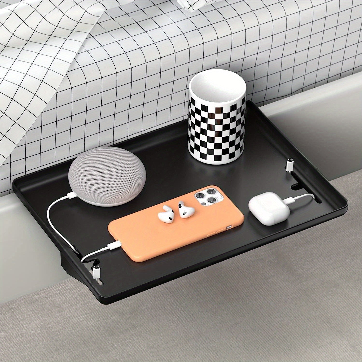 Removable Bedside Storage And Finishing Rack Bed Tail Storage Plate