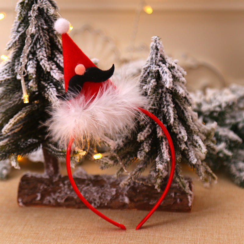 Christmas Deer Horn Bell Headband Hairpin Headpiece for Kids