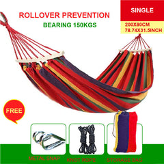 Canvas Hanging Hammock for Outdoor Camping and Garden Travel