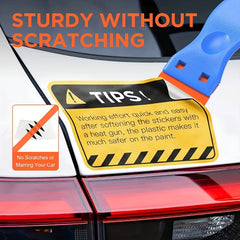 2pcs Plastic Razor Blades Scraper Tool - Remove Wall Paint Stickers Vinyl Adhesi