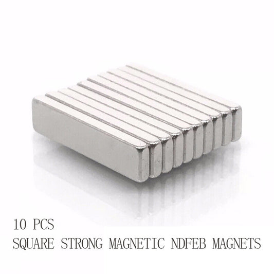 10pcs Square Strong Magnets 20x5x2mm NdFeB Door Curtain Screen Magnets