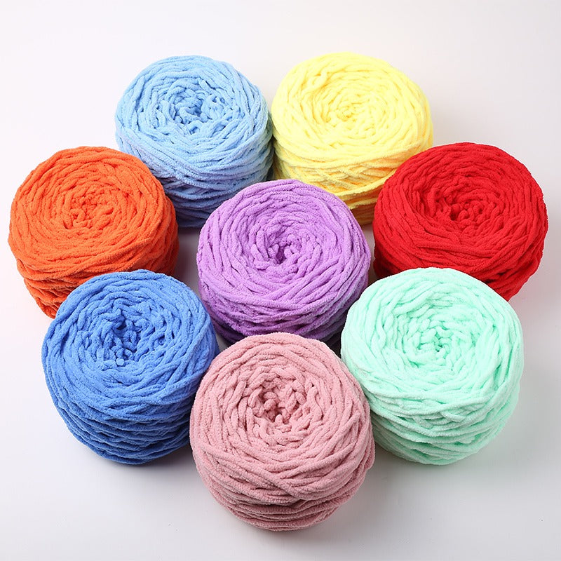 Colorful Thread for Crocheting & Knitting - Polyester Fiber - Ice