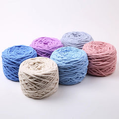 Colorful Thread for Crocheting & Knitting - Polyester Fiber - Ice