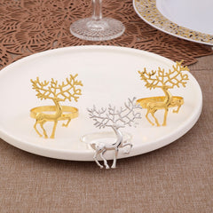 6pcs Christmas Napkin Ring Buckle Holiday Accessory Room Decor