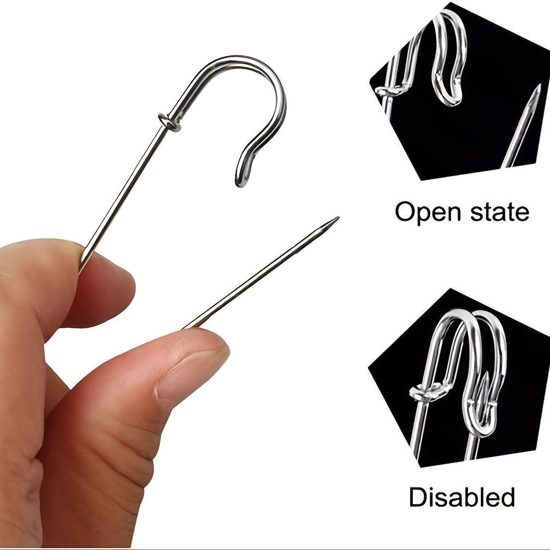 30pcs Large Safety Pin for Carpet, Clothing and Shawl