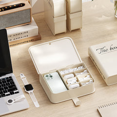 Data Cable Storage Box Mobile Phone Case Tempered Film Organizer