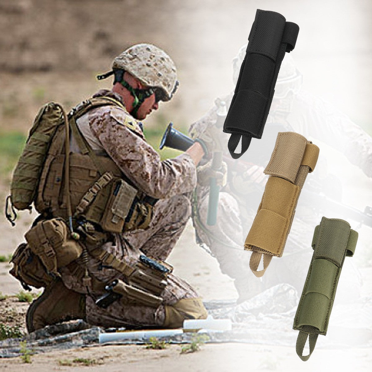 Outdoor Molle Radio Interphone Bag Portable Intercom Case
