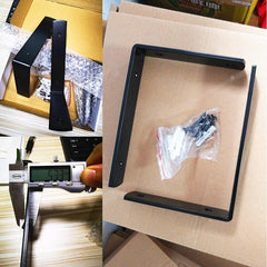 1pc L-shaped Partition Bracket Holder Wall Iron Art Thickened