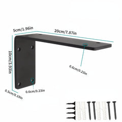 1pc L-shaped Partition Bracket Holder Wall Iron Art Thickened