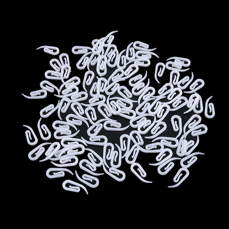 100pcs Plastic Curtain Hook Rail Track Glider Hook Drapery Hook