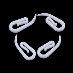 100pcs Plastic Curtain Hook Rail Track Glider Hook Drapery Hook